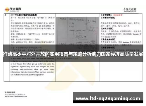 推动高水平对外开放的实用指南与策略分析助力国家经济高质量发展